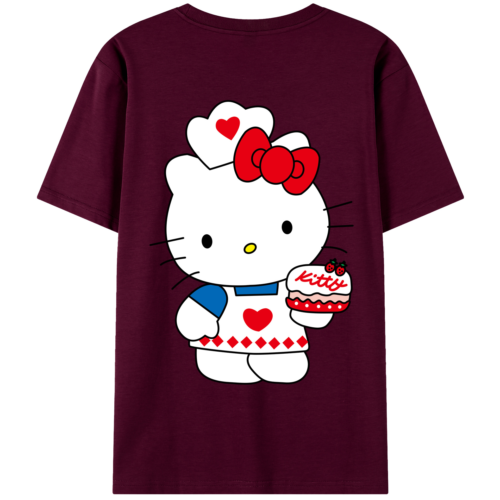 （画像用） Hello Kitty ハローキティ レディース半袖Tシャツ(バックプリント)